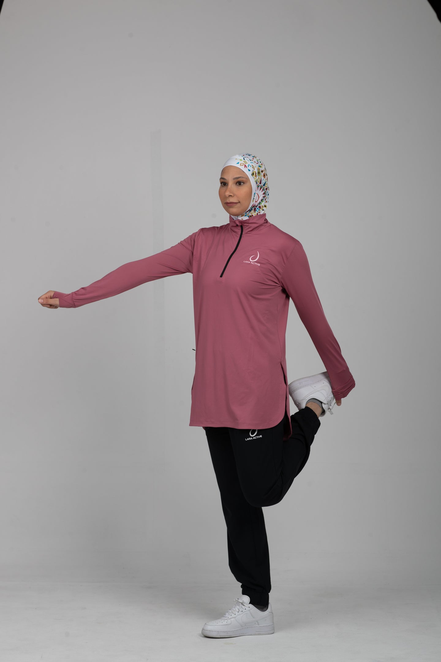 Long Sleeve Zip Sports Tee