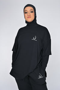Oversized Layered Long Sleeve T-Shirt